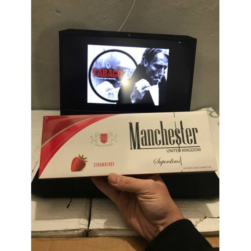 Сигареты Manchester Strawberry Superslims (клубника)