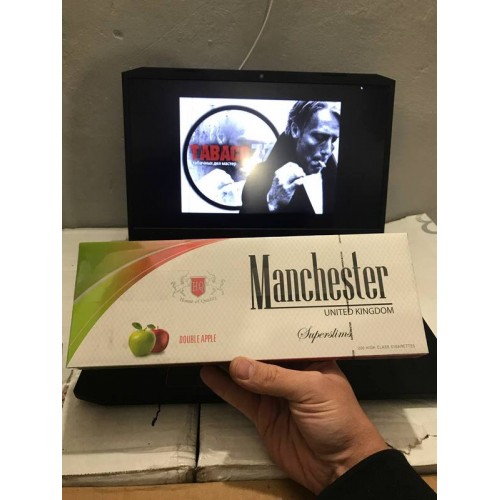 Сигареты Manchester Double Apple Superslims (двойное яблоко)