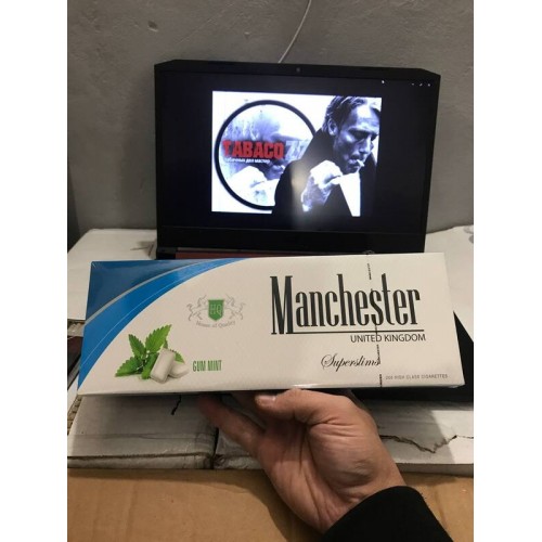 Сигареты Manchester Gum Mint Superslims (жвачка)